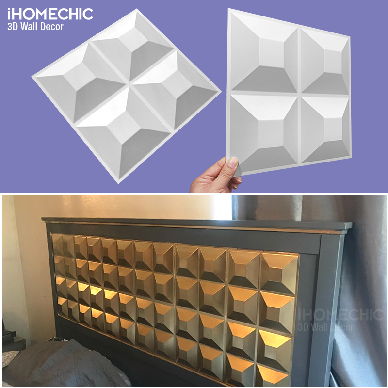 30cm 3D Wall Panel Wavy lines  - Pvc Panel Background ulasan dan harga