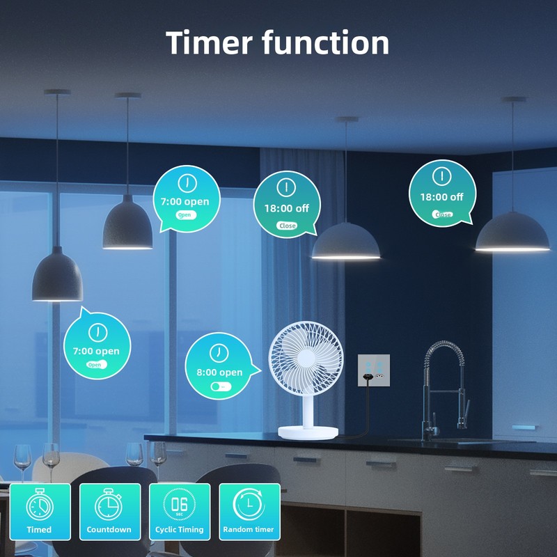 Tuya WiFi Smart Plug 4 Outlet  - Timer Dual Outlet ulasan dan harga